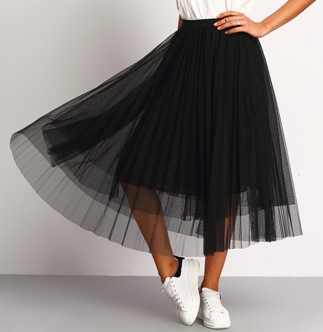 Jupe fillette tulle noir shein 