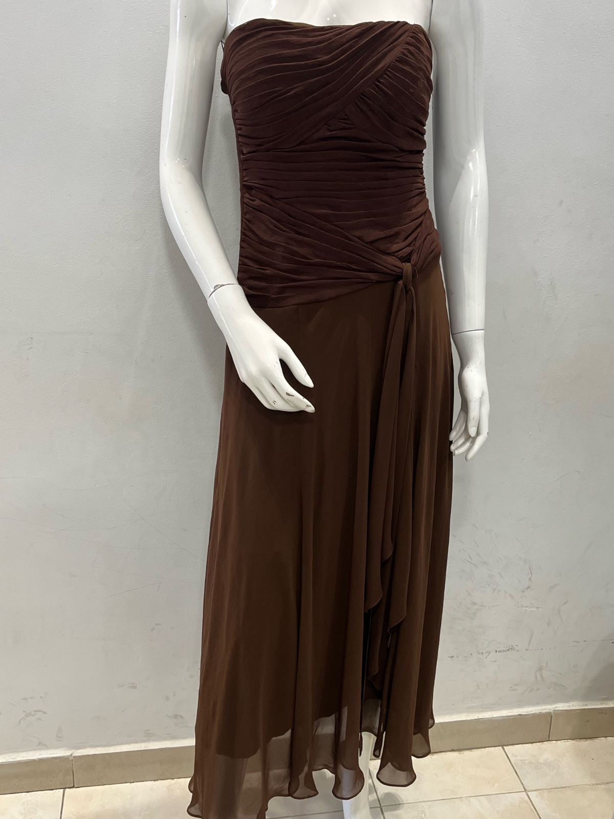 Robe femme marron 