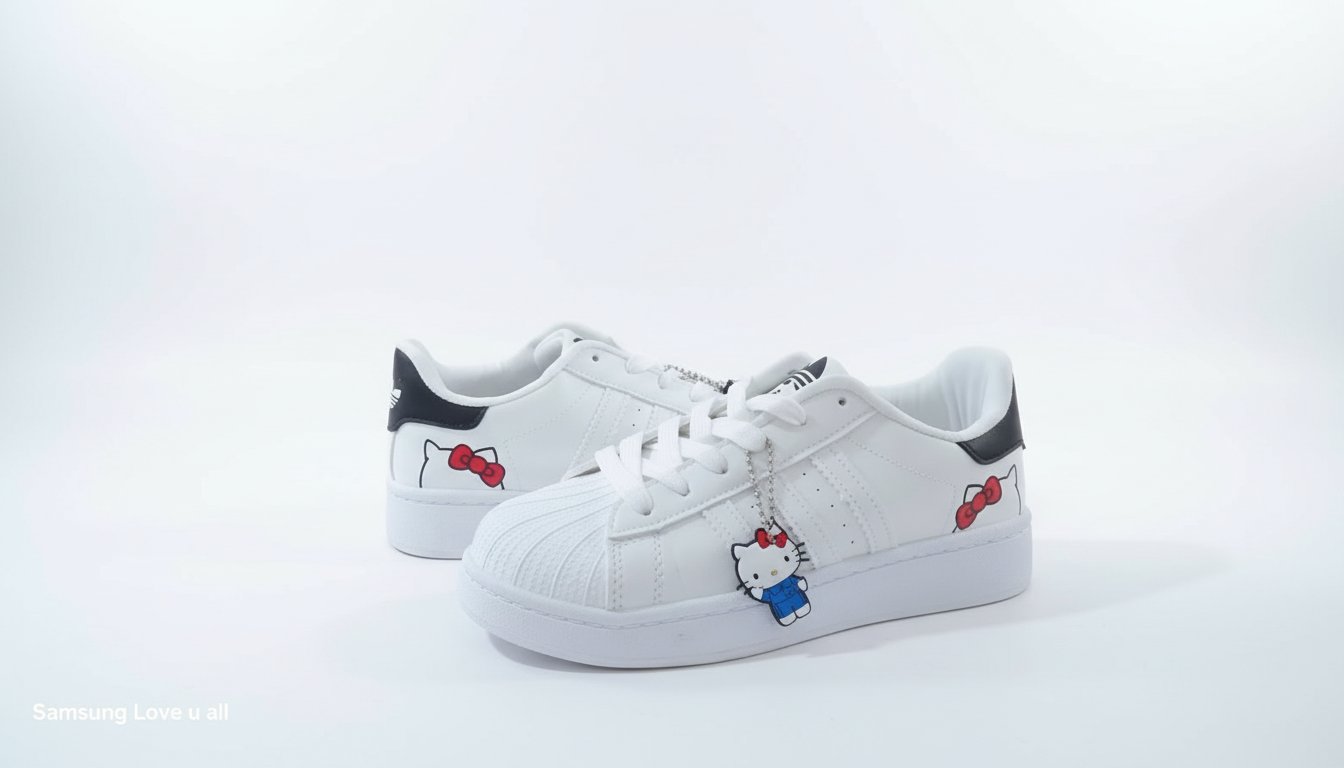 Des baskets hello kitty une très belle finition