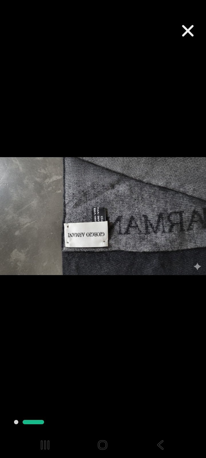 Cache col GIORGIO ARMANI AUTHENTIQUE UNISEXE 