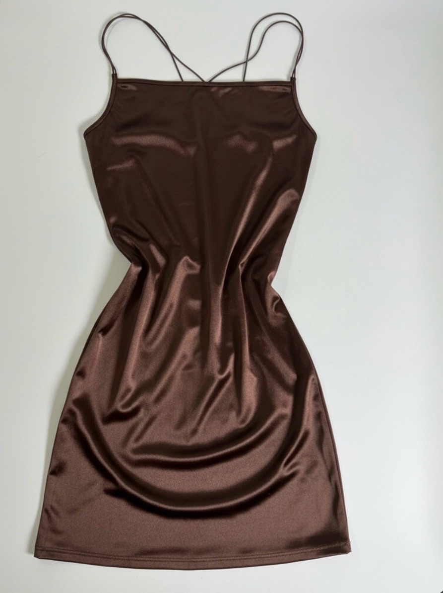 Robe courte satiné H&M 