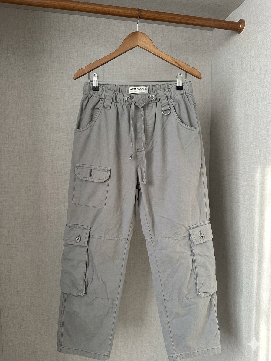 Pantalon parachute koton taille s