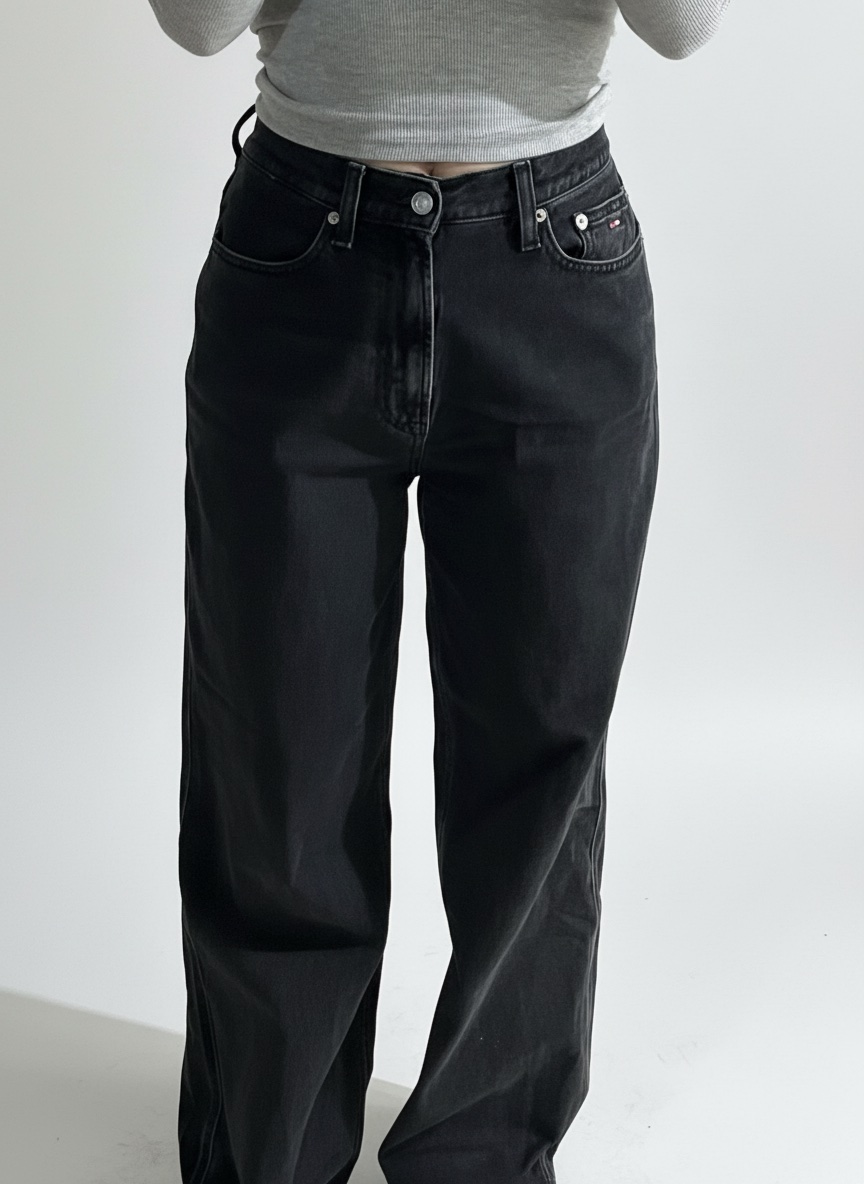 Pantalon jean noir charbon