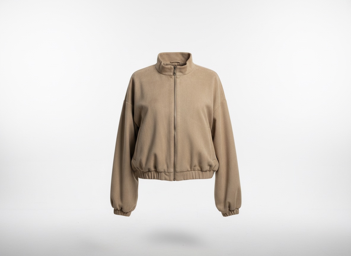 Veste daim camel 