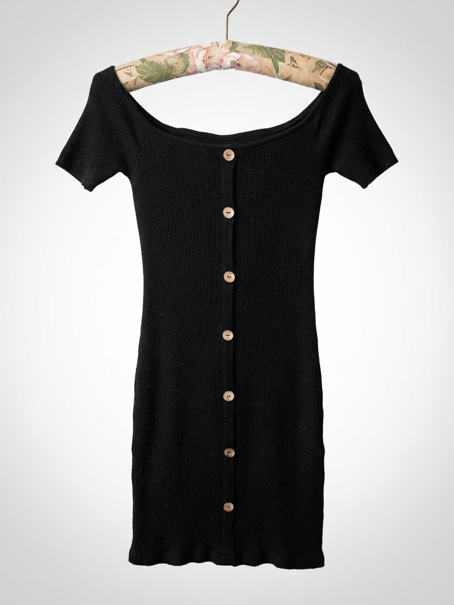 Robe noir casual 🖤✨