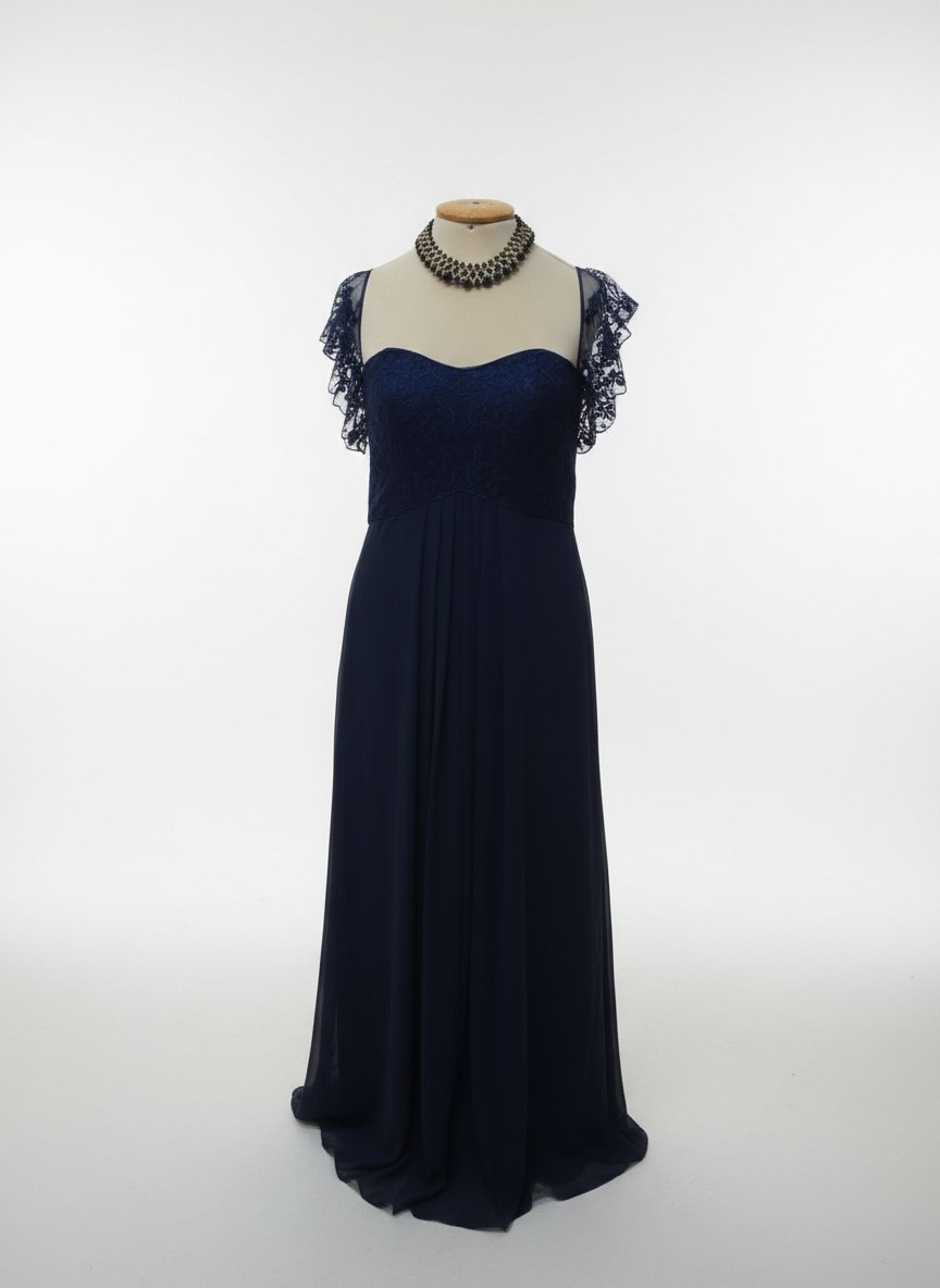 Robe soirée bleu marine