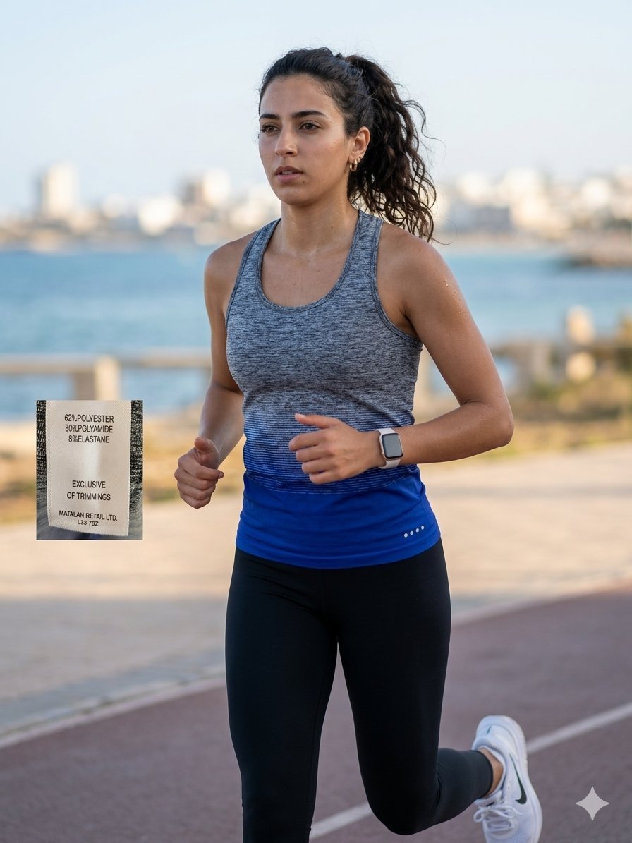 Débardeur de sport technique Souluxe (Matalan) – Effet dégradé – Taille L – Très bon état 🏃‍♀️✨