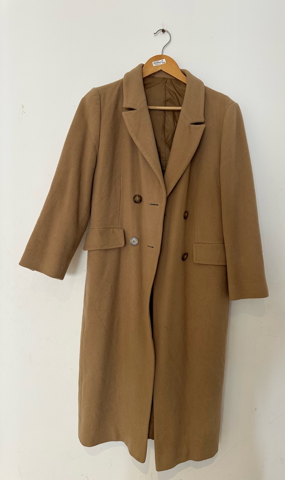 Manteau cachemir camel