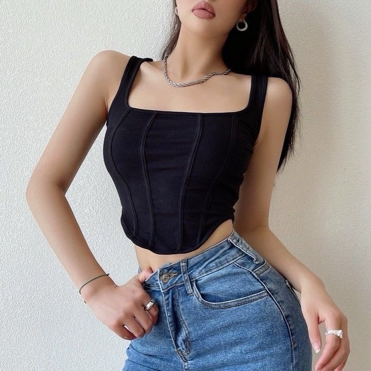 Top Corset noir