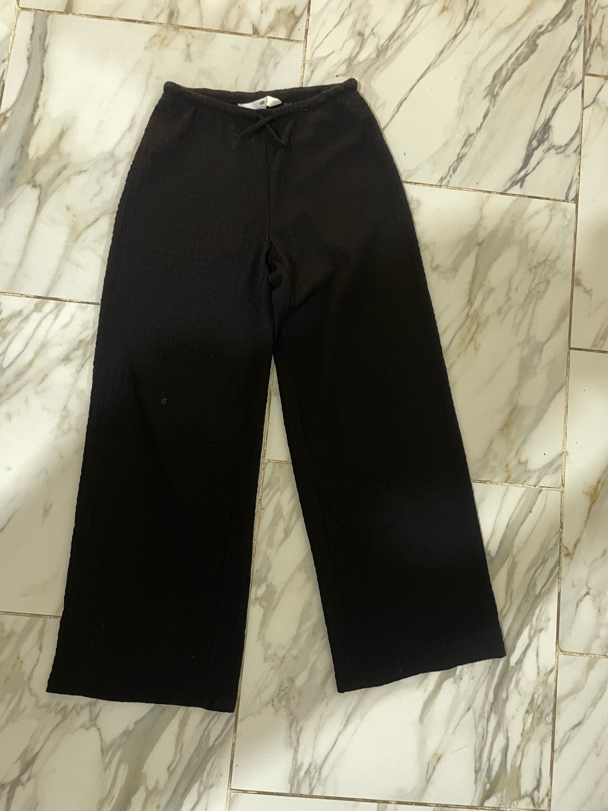 Pantalon large noir h&m