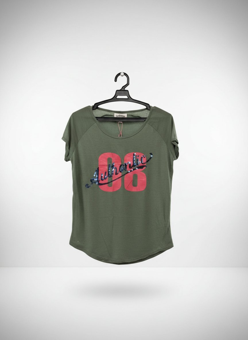 T-shirt vert d'olive de la marque Lee Cooper 