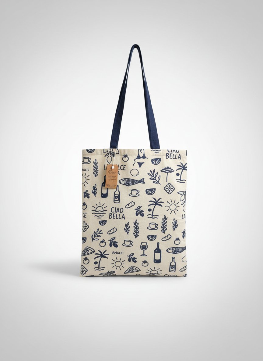 Un sac cabas girly en tissu coton 