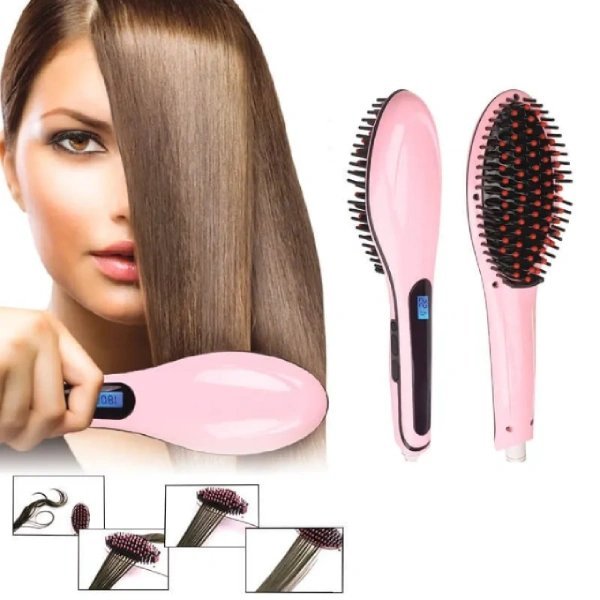 Brosse lissante chauffante 