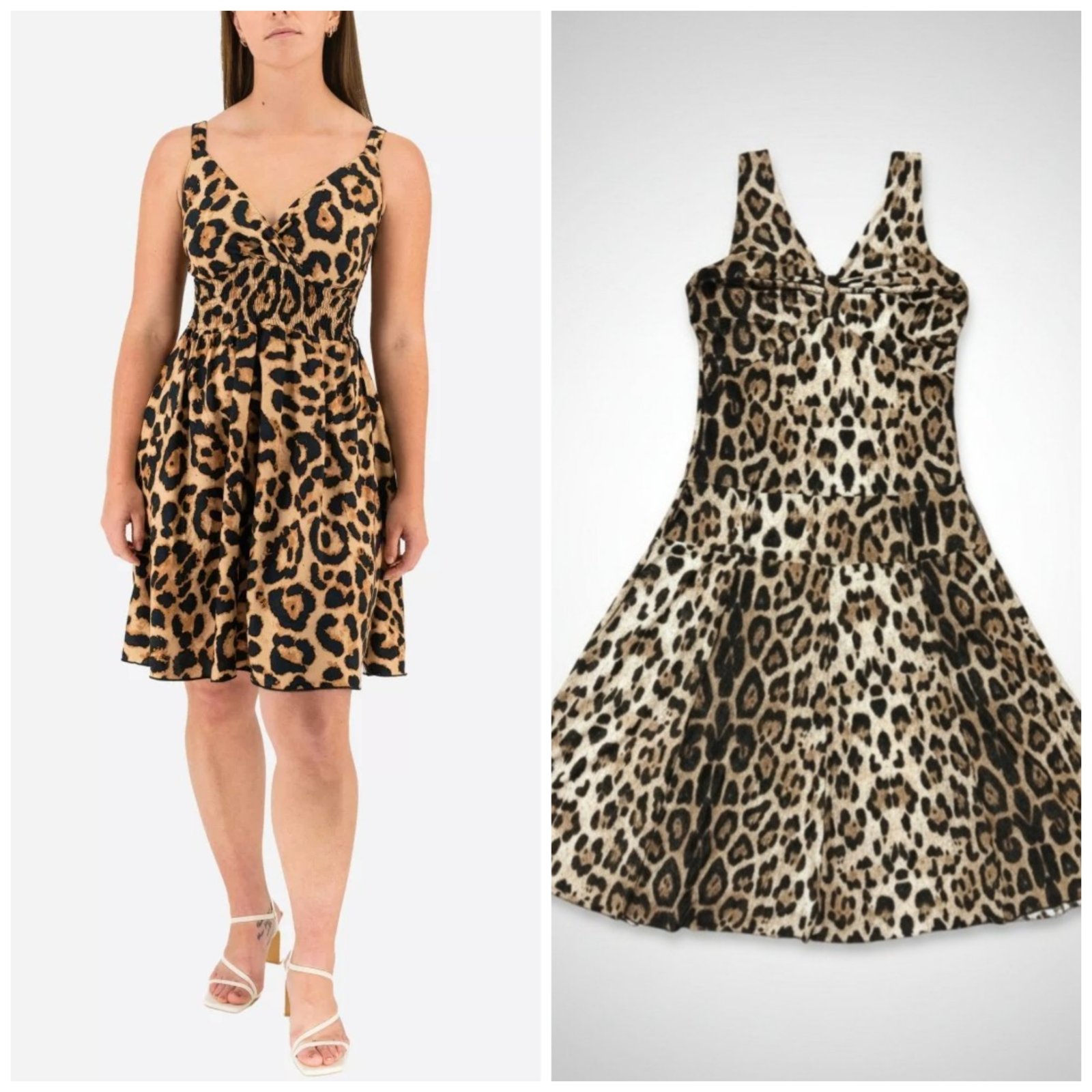 Une robe imprimée léopard 