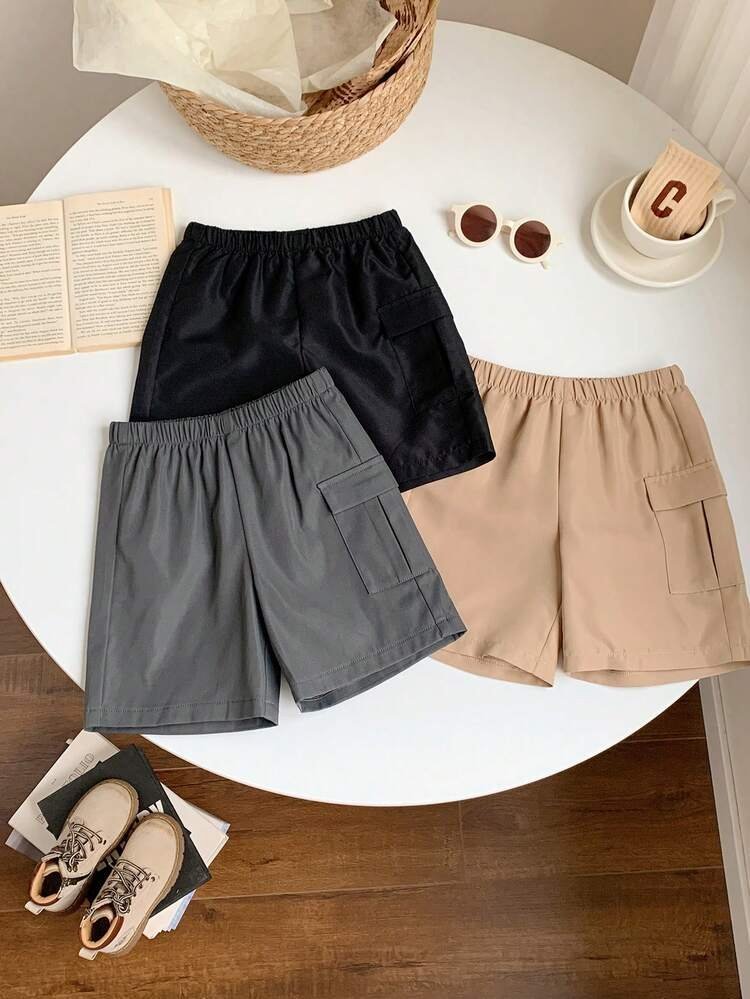 SHEIN 3 pièces Short pour jeune garçon 