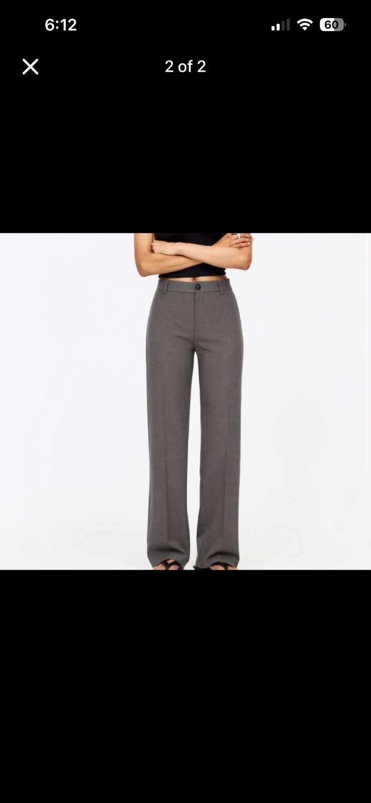 Pantalon grise femme