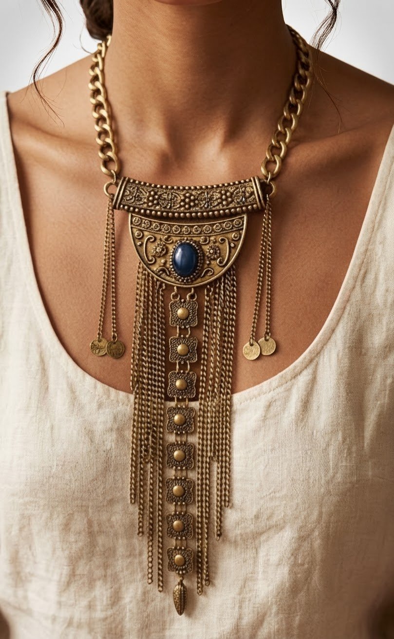✨ Collier doré élégant au style bohème chic ✨ 