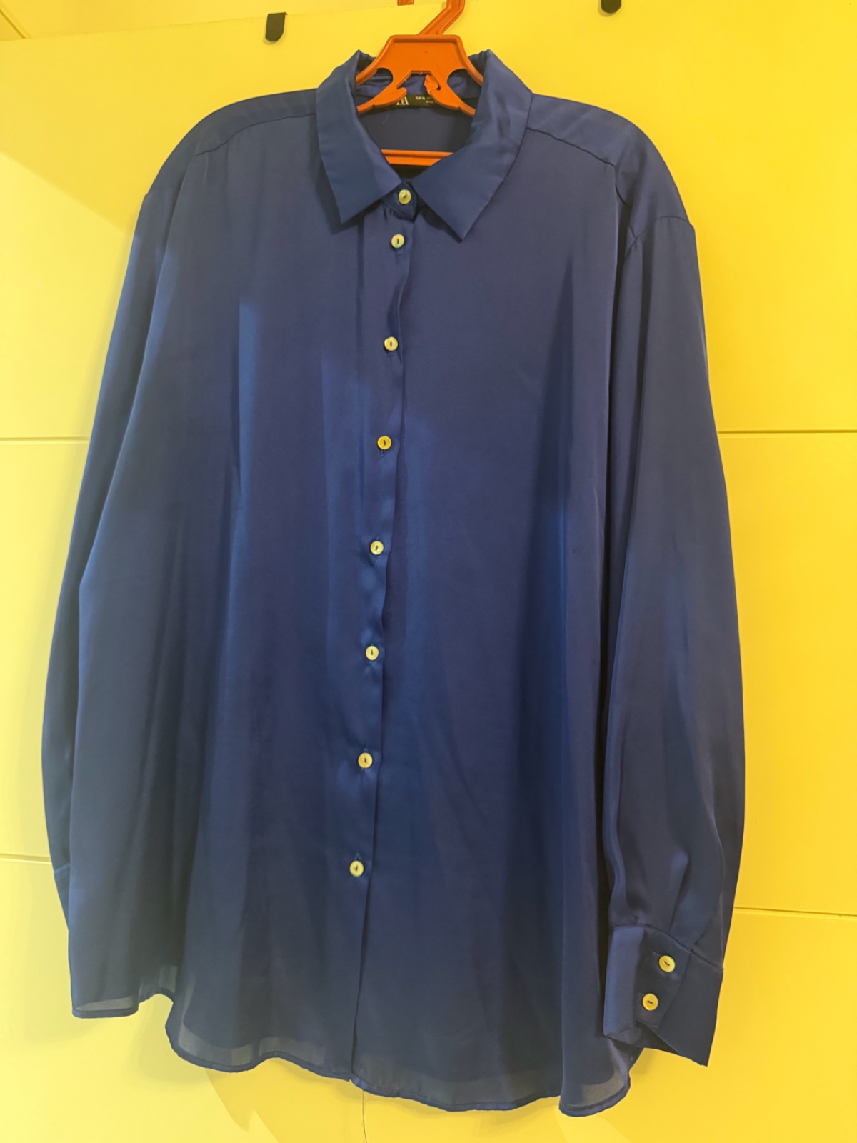 Chemise bleu roi zara