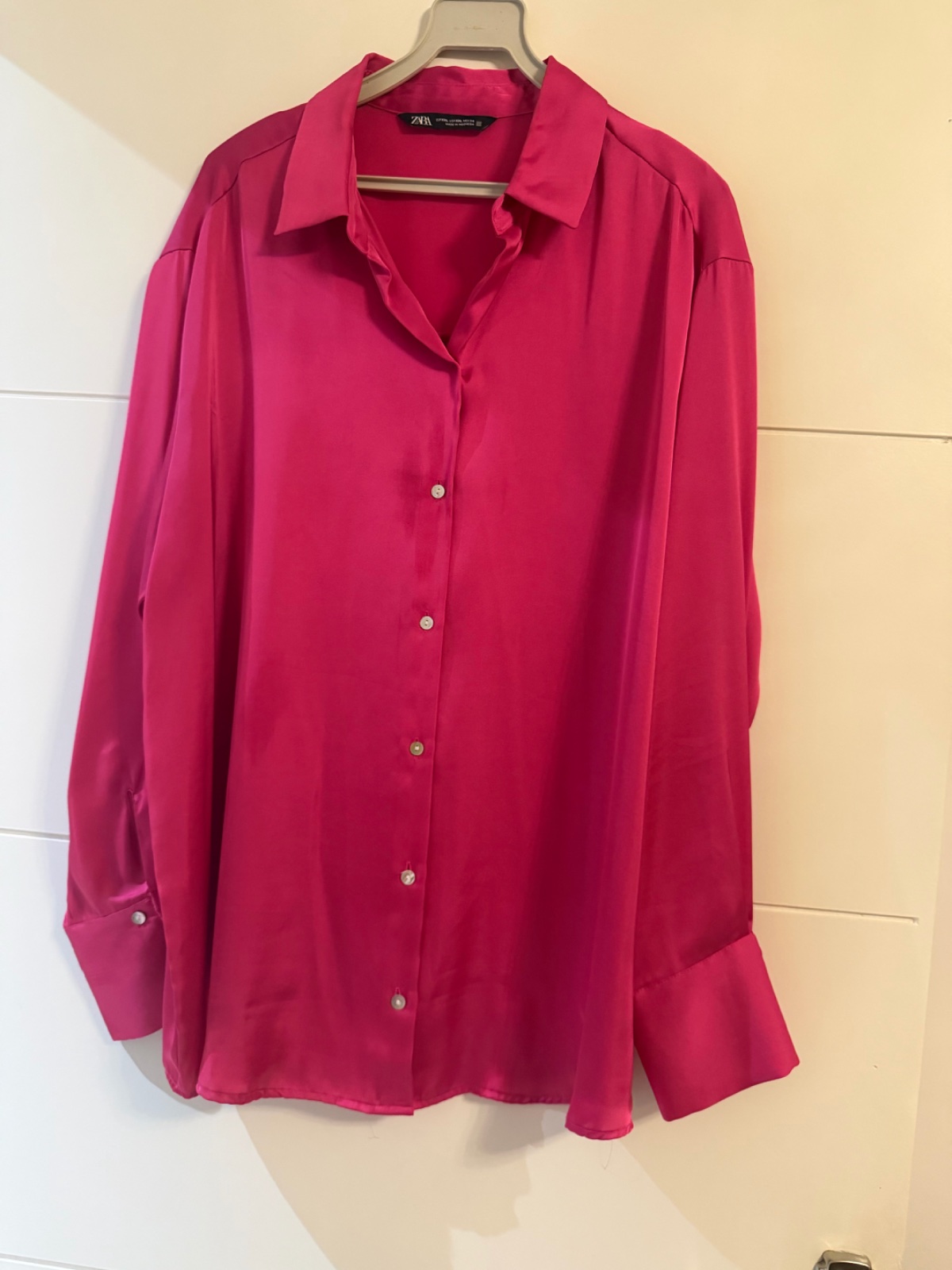 Chemise rose fushia zara
