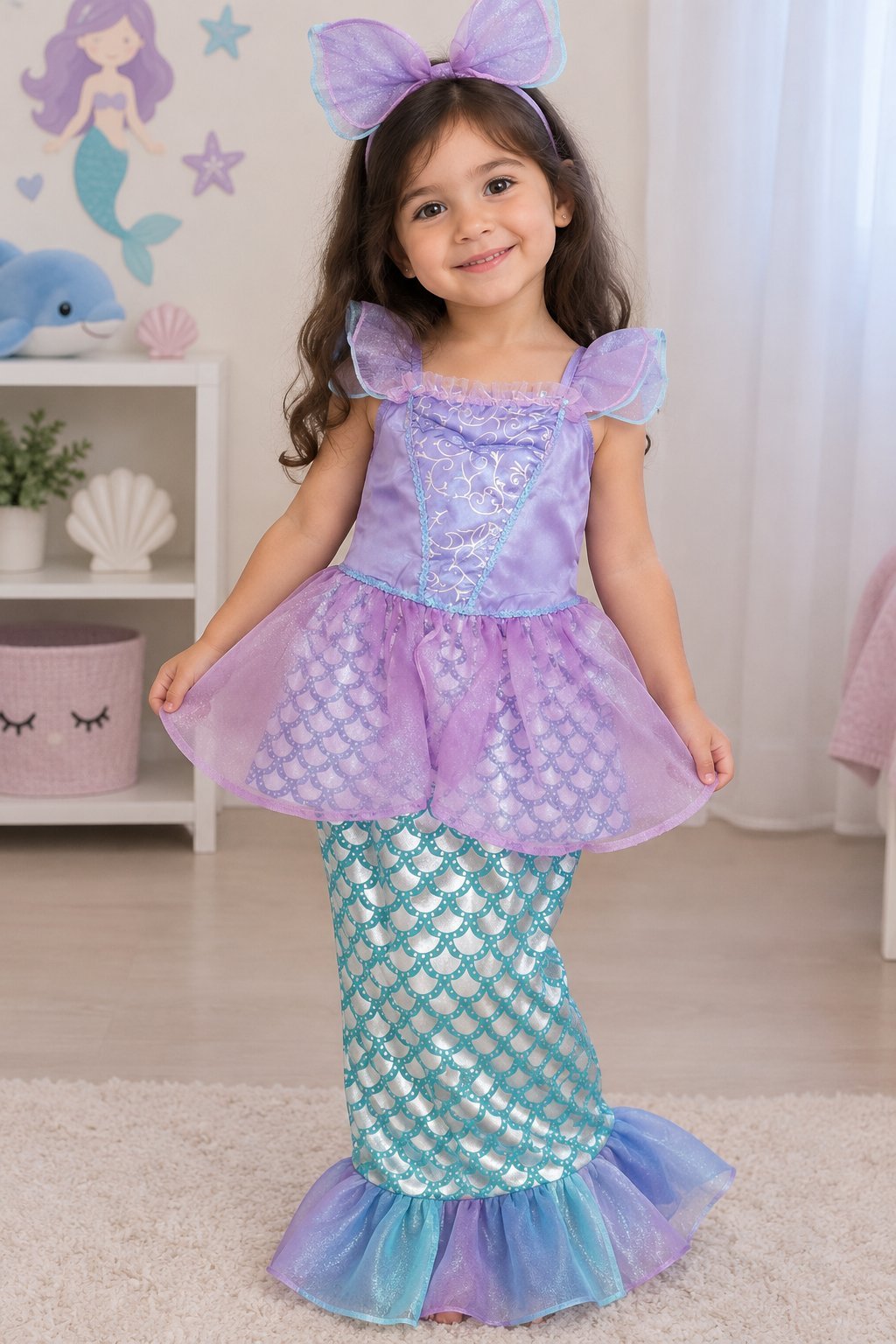 Robe d'anniversaire sirène 