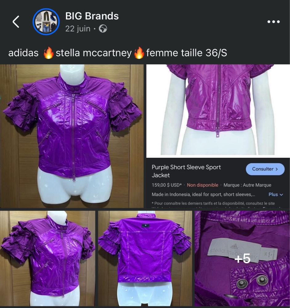 Adidas 🔥stella mccartney🔥femme taille 36/S