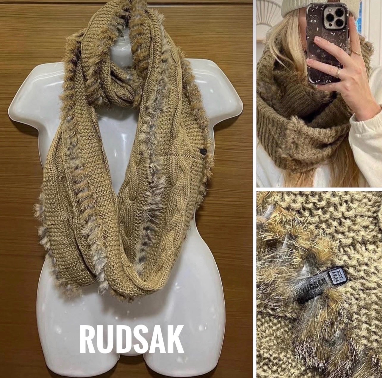 🔥RUDSAK🔥 FOURRURE DE LAPIN, NATURELLE
