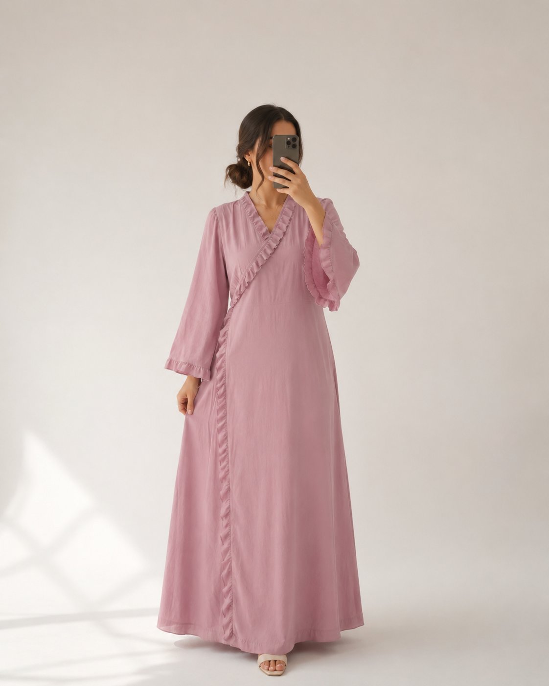 Robe Maternité &Nuit-Rose Poudré 💕🌷