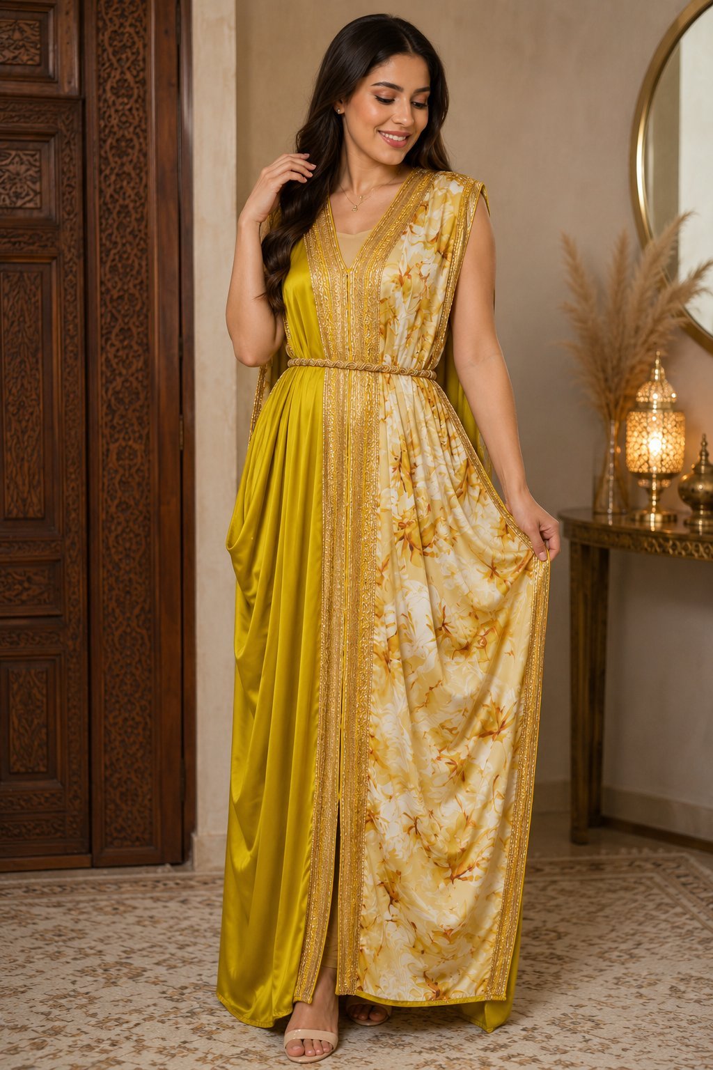 ✨ Caftan élégant sans manches ✨