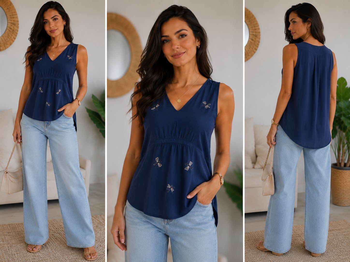 Chemise bleu marine 💙👚