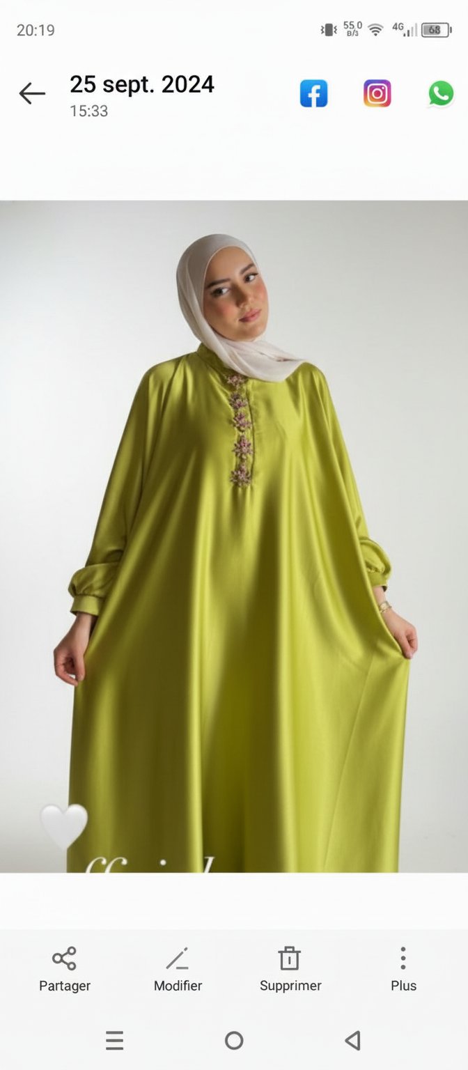 Caftan taille standard 
