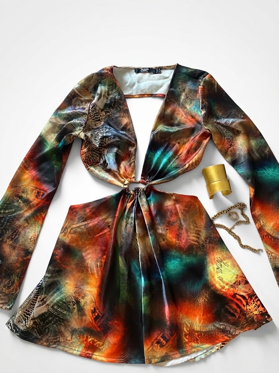 Robe en satin 