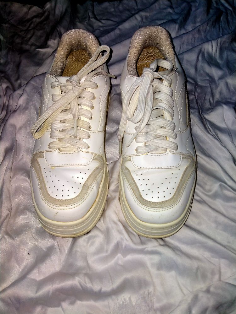 Basket blanche bershka