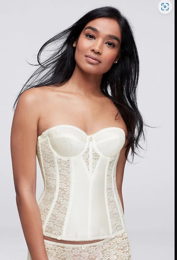 Corsage satin dentelle 