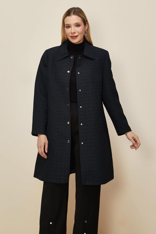 Veste manteau couleur noir foncé yasser classe 
