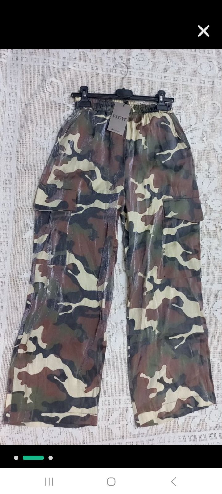 Pantalon large brouillé 