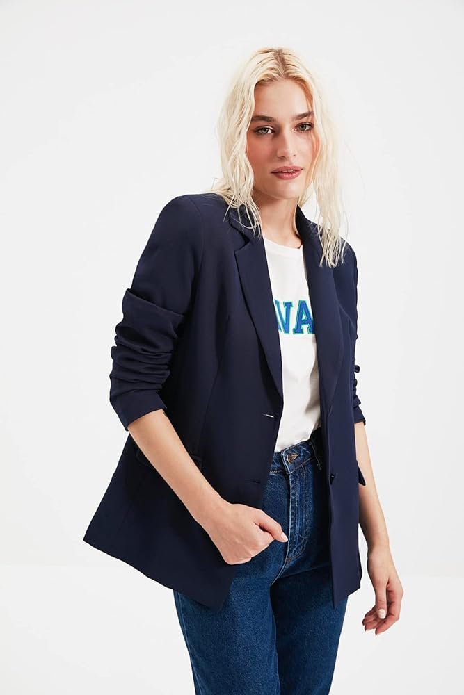 Blazer bleu marine Armani Exchange (A|X). 