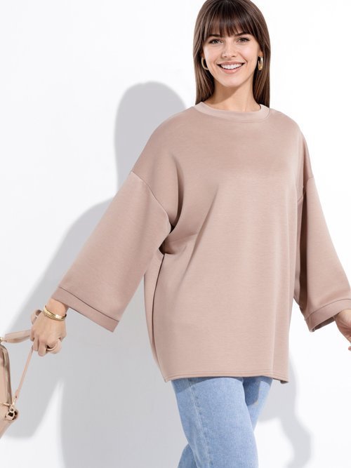 Pull beige est un Confect Crater Bottle Neck Pullover de la marque nest Robe. 