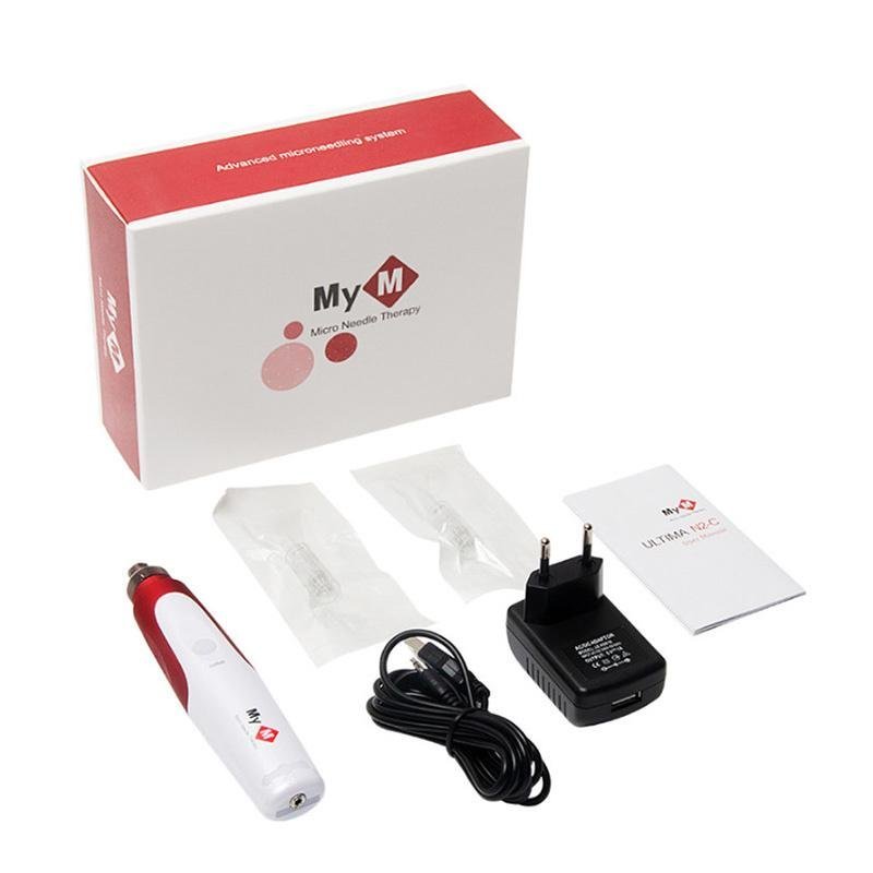  appareil est un My-M Micro Needle Therapy (ou My M Pen Therapy), un stylo de microneedling électrique utilisé pour les soins du visage et le rajeunissement de la peau.