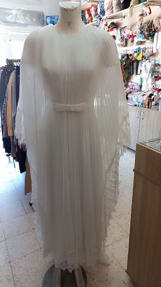 Robe longue plissée 