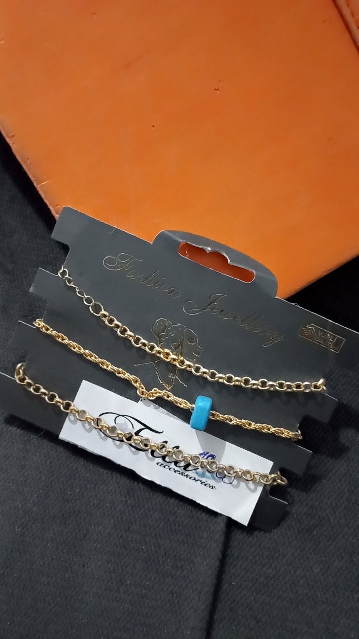 Lot de 3 bracelet doré 