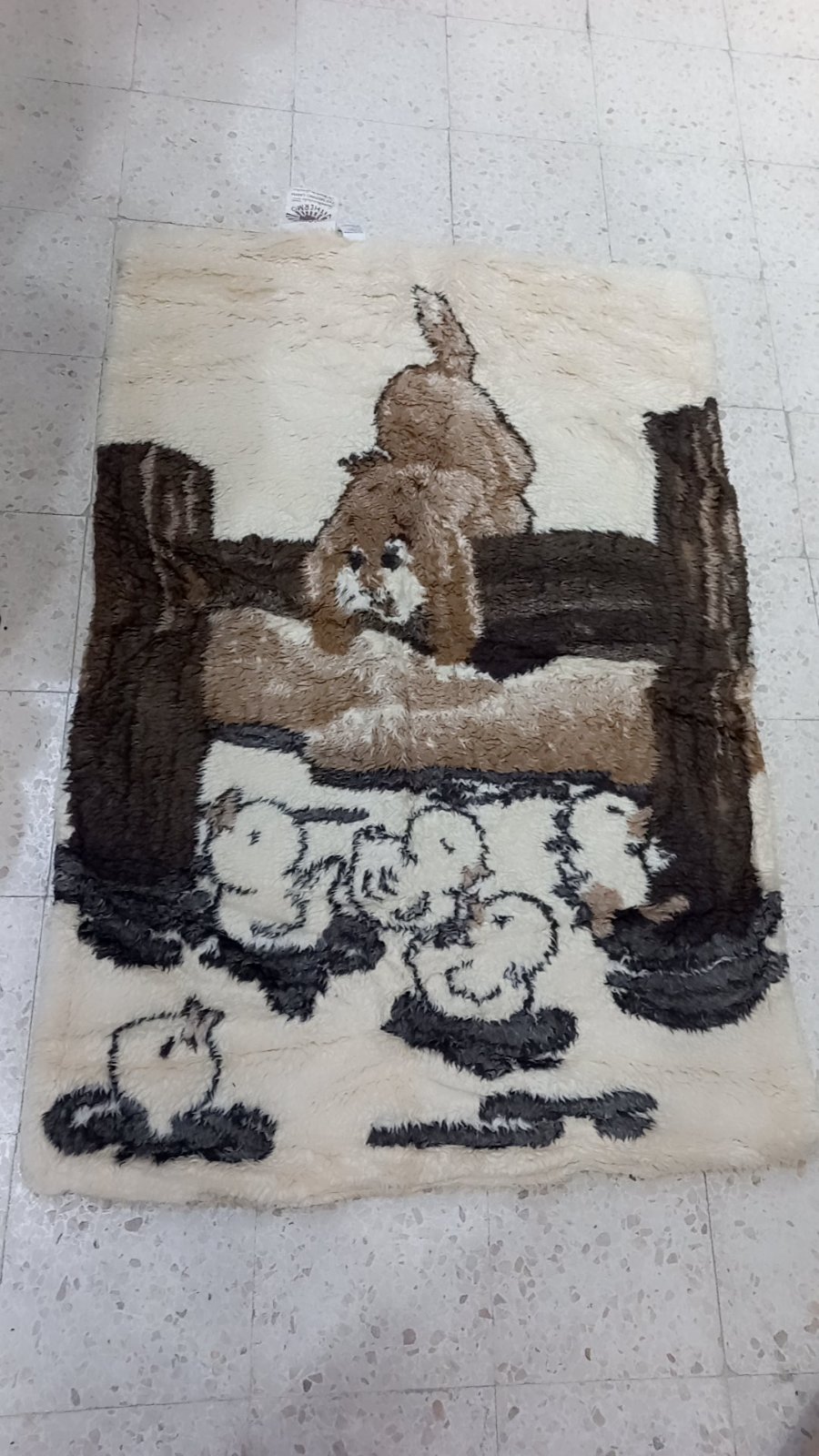 Couverture en laine enfant 100% laine mouton 