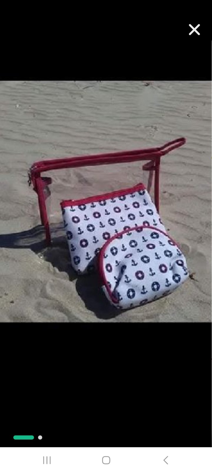 Lot de 3 trousse de plage 