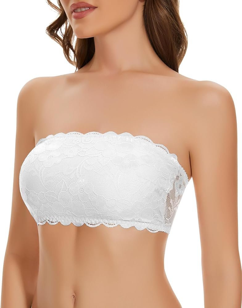 Soutien-Gorge sans Bretelles Bandeau Soutien-Gorge Femme Dentelle