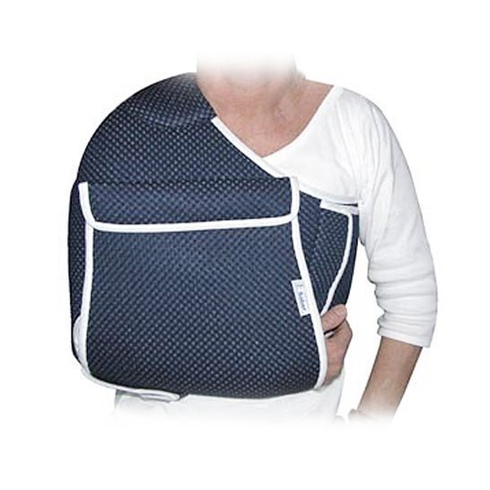 Un gilet orthopédique d'immobilisation de l'épaule de marque Sober