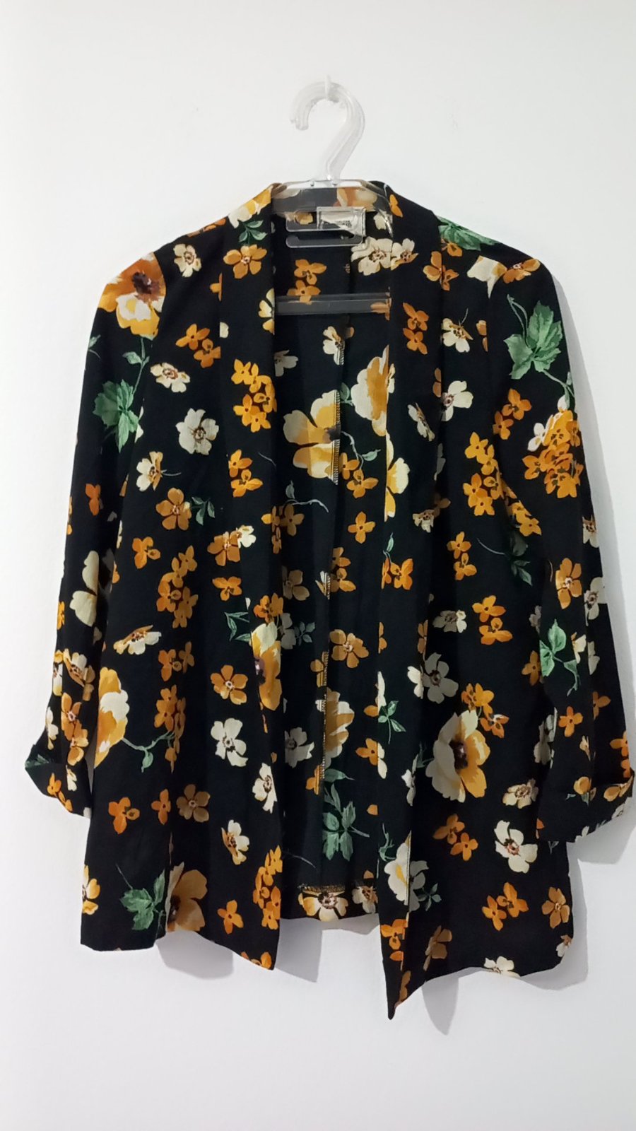 Lot de 2 veste 34 bleu / 36 fleuri/ gilet 38