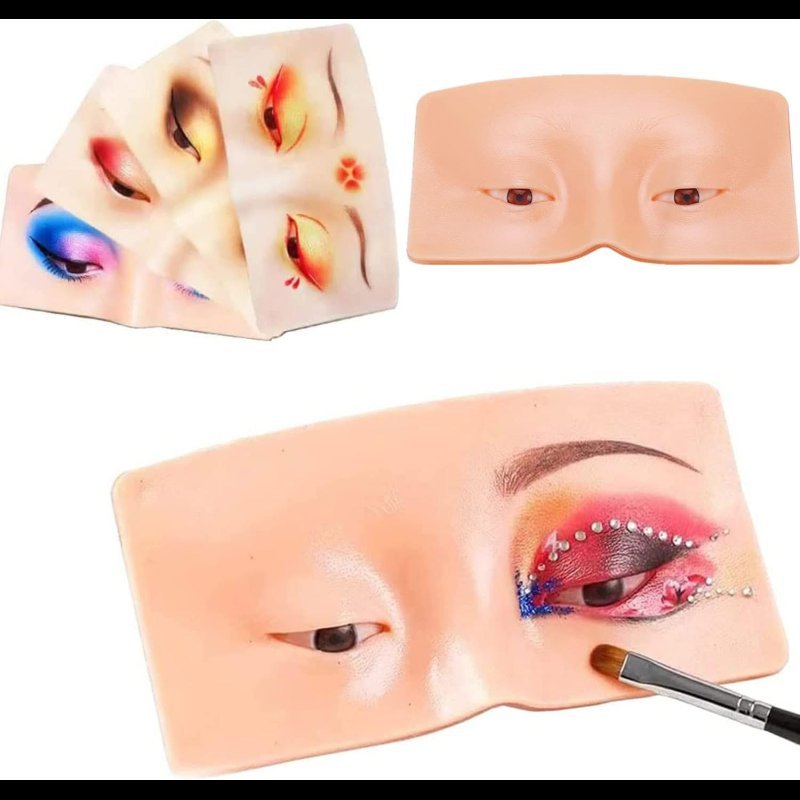 Un visage ou modèle d'œil en silicone 3D est un outil en silicone bionique qui imite la texture de la vraie peau