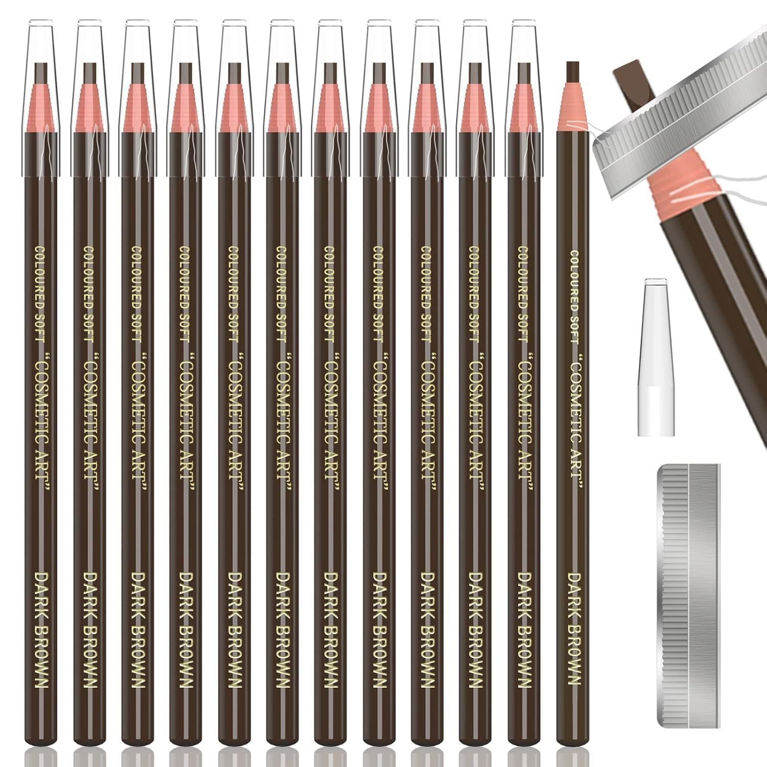 Crayons à sourcils principalement utilisés pour le marquage, le remplissage et le microblading. 