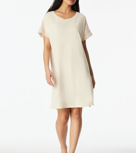 Robe beige  avec doublure  sans manches noir 