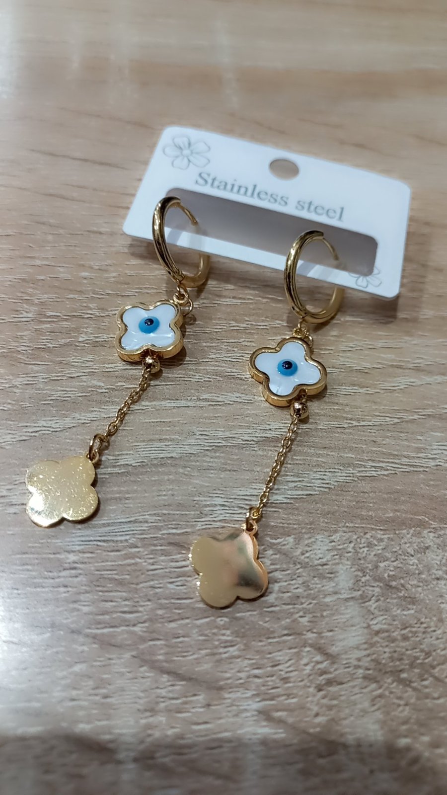 Boucle d'oreille  en acier inoxydable 