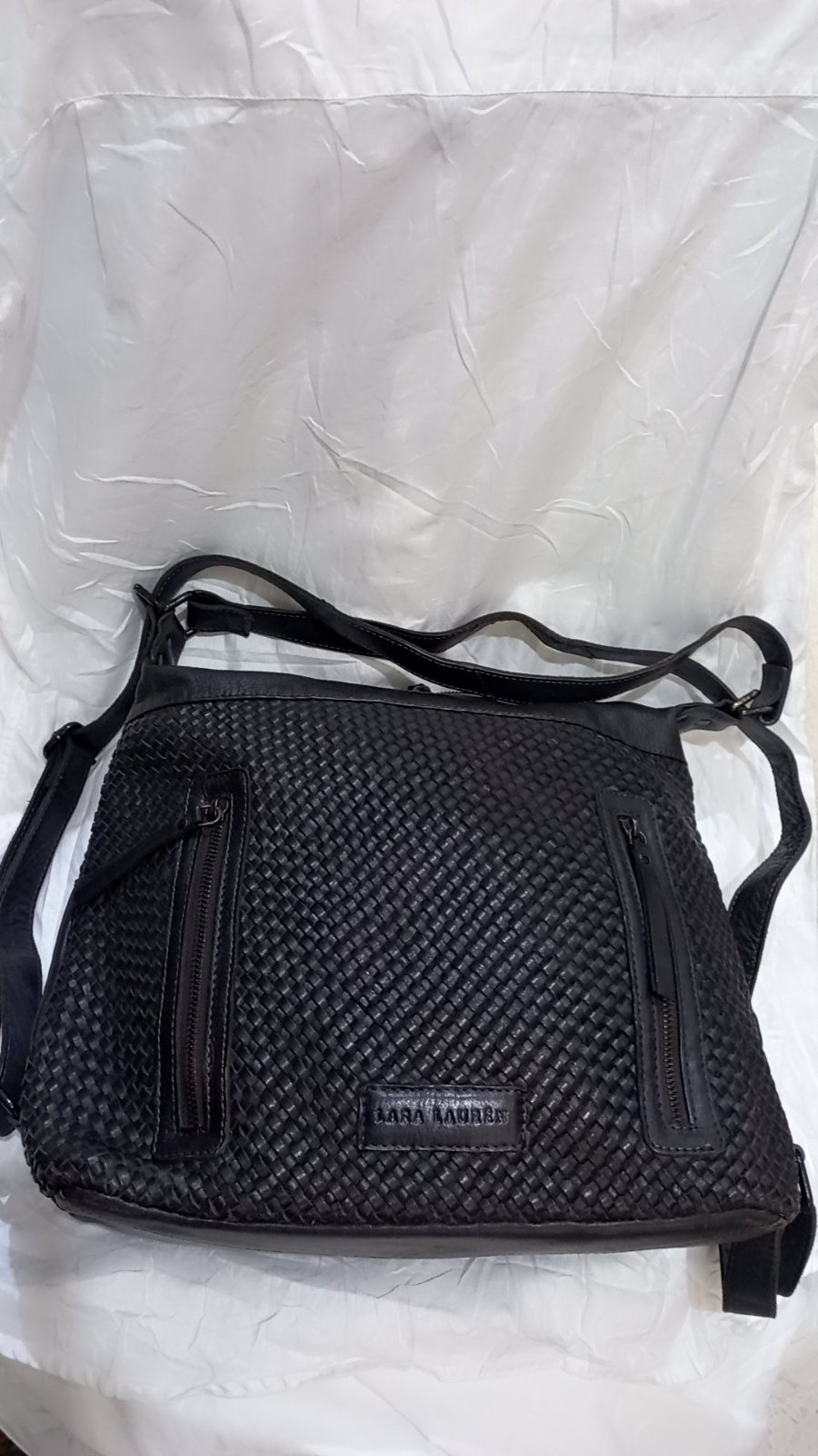 Sac marron 100% cuir de la marque lara Lauren 